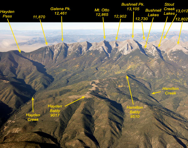 From Hayden Pass to Bushnell Pk. 