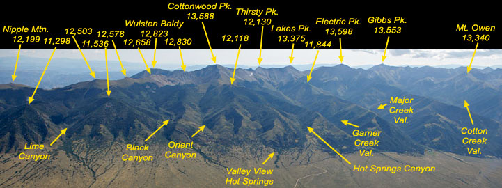 view South of Hayden Pass